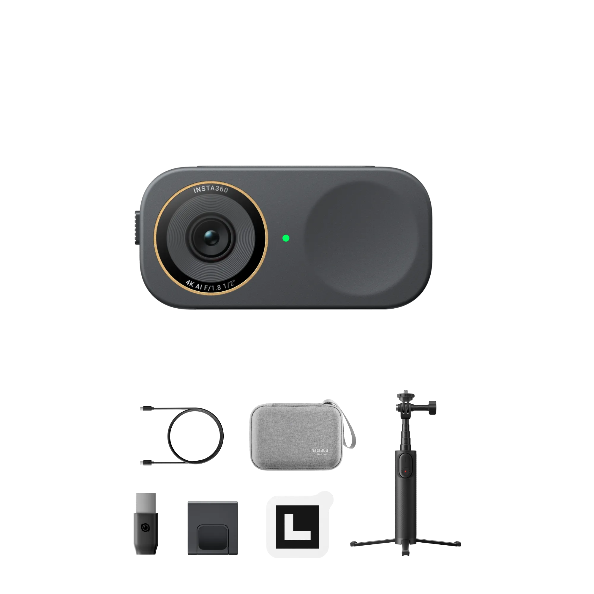 Веб-камера Insta360 Link 2C Pro [Get-Set Bundle] - Graphite Black