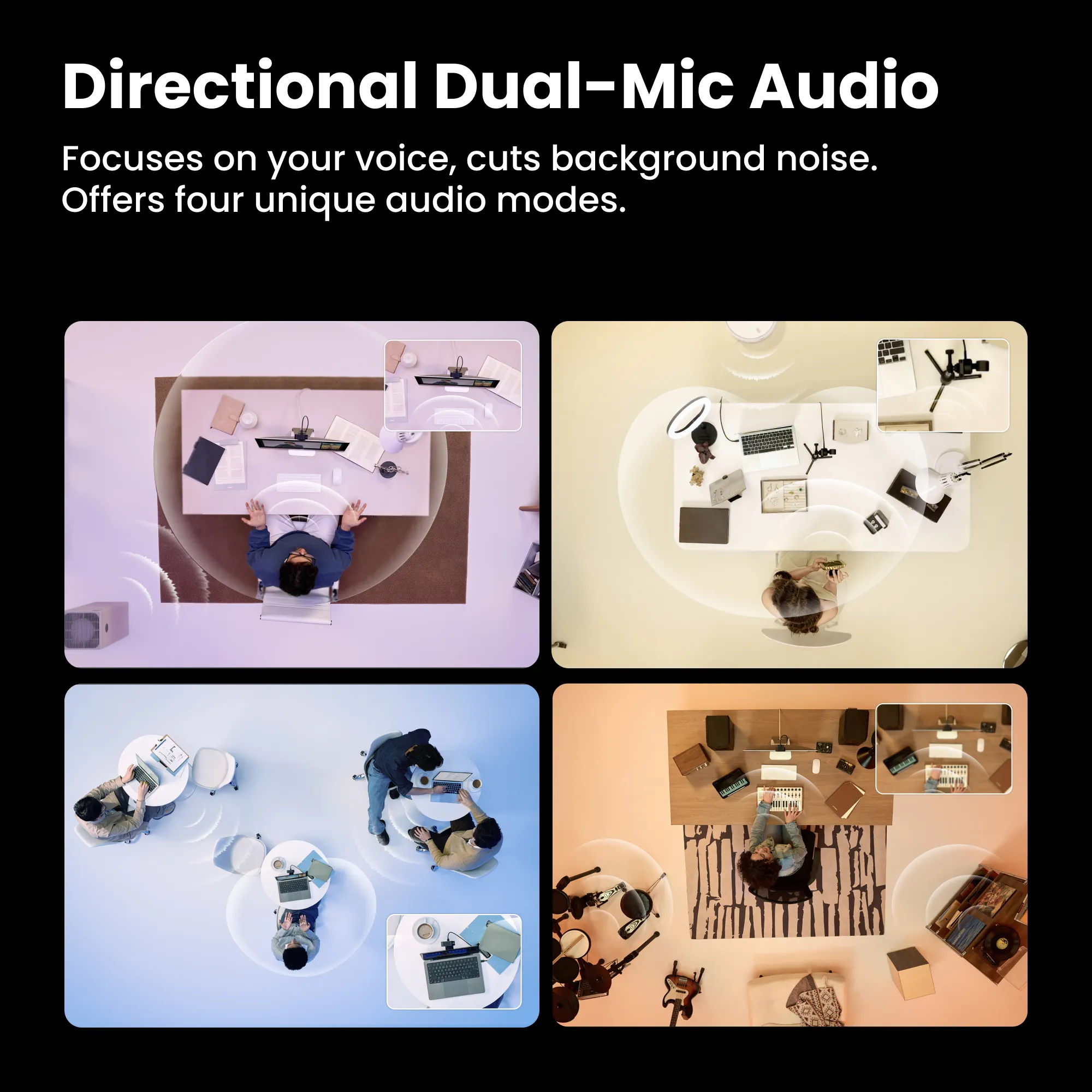 Веб-камера Insta360 Link 2C Pro [Standard Bundle] - Graphite Black