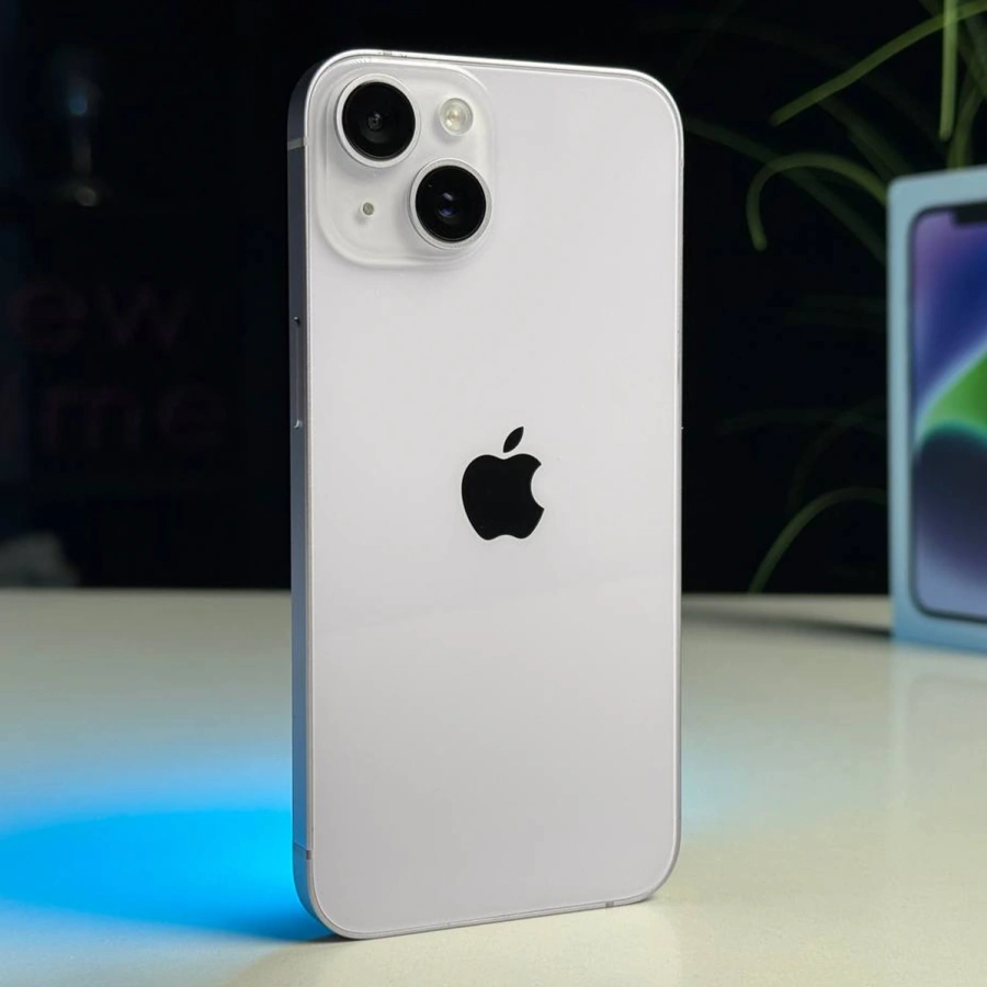 ВЖИВАНИЙ Б/У Apple iPhone 14 128GB Purple (MPV03) - Стан: ідеальний | Акумулятор: 87% | Комплектація: повний | Гарантія: 3 міс.