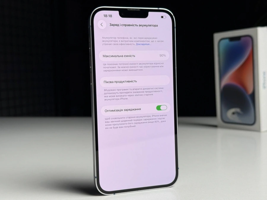 ВЖИВАНИЙ Б/У Apple iPhone 14 Plus 128GB Blue eSim (MQ3W3) - Состояние: хорошее | Аккумулятор: 90% | Комплектация: полный | Гарантия: 3 мес.