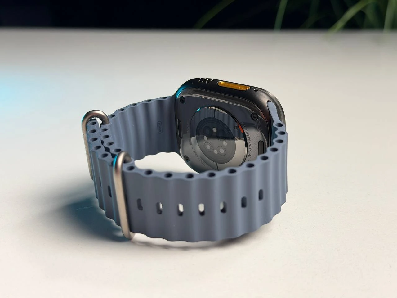 ВЖИВАНИЙ Б/У Apple Watch Ultra 3 GPS + Cellular 49mm Black Titanium Case with Anchor Blue Ocean Band (MF254+MGCJ4) - Состояние: хороший | Аккумулятор: 100% | Комплектация: часы, зарядка | Гарантия: 3 мес.