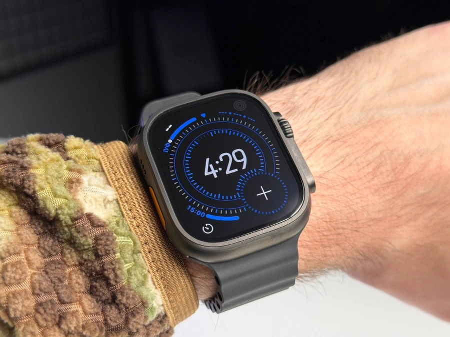 ВЖИВАНИЙ Б/У Apple Watch Ultra 3 GPS + Cellular 49mm Black Titanium Case with Black Ocean Band (MF0J4) - Состояние: хороший | Аккумулятор: 100% | Комплектация: часы, зарядка | Гарантия: 3 мес.