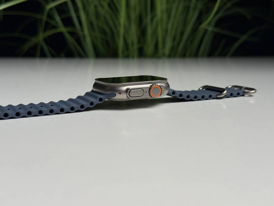 ВЖИВАНИЙ Б/У Apple Watch Ultra 3 GPS + Cellular 49mm Natural Titanium Case with Anchor Blue Ocean Band (MEWH4) - Состояние: хорошее | Аккумулятор: 100% | Комплектация: полный, без коробки | Гарантия: 3 мес.