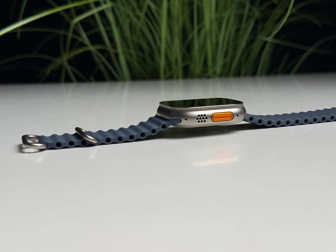 ВЖИВАНИЙ Б/У Apple Watch Ultra 3 GPS + Cellular 49mm Natural Titanium Case with Anchor Blue Ocean Band (MEWH4) - Состояние: хорошее | Аккумулятор: 100% | Комплектация: полный, без коробки | Гарантия: 3 мес.