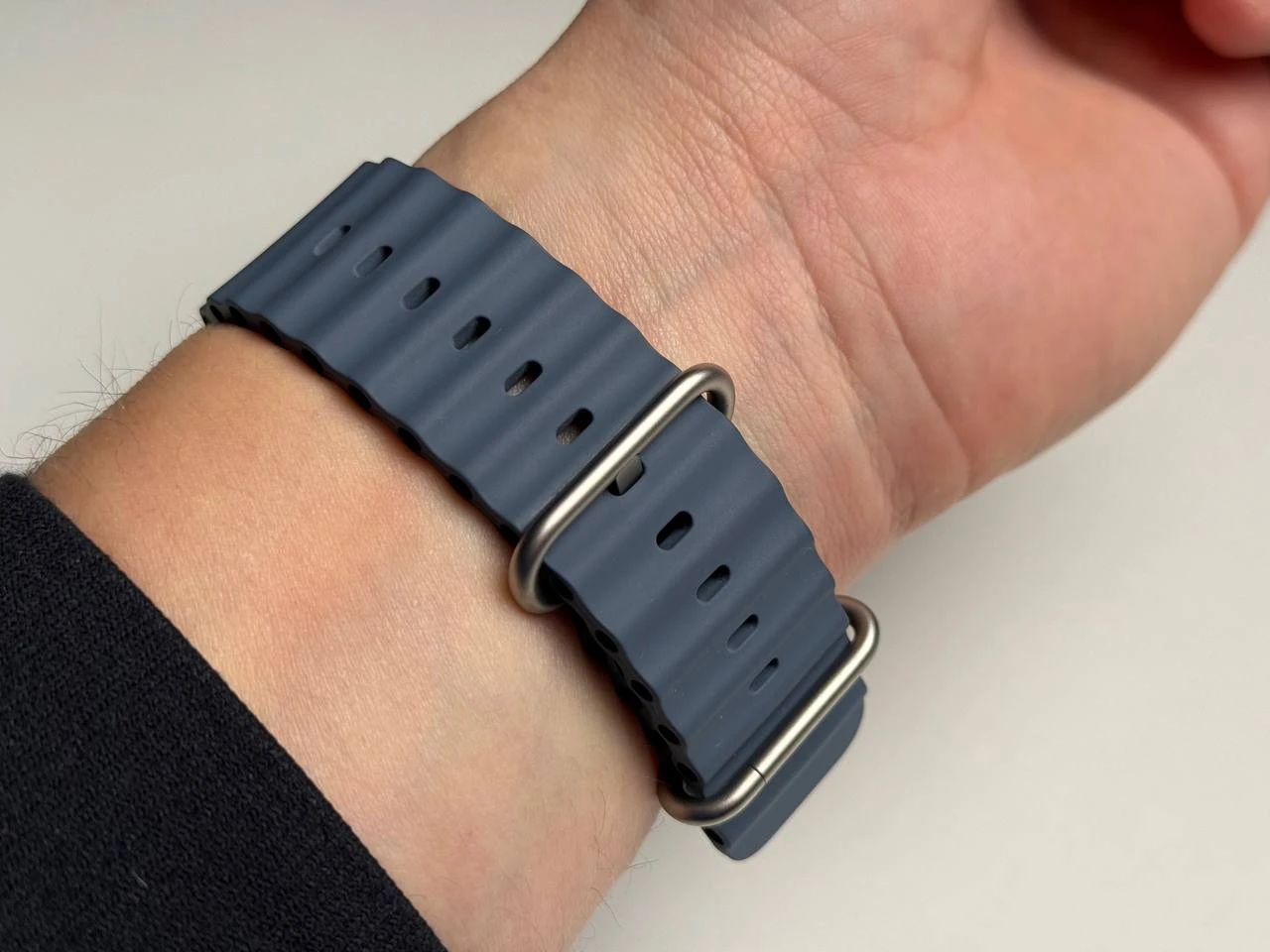 ВЖИВАНИЙ Б/У Apple Watch Ultra 3 GPS + Cellular 49mm Natural Titanium Case with Anchor Blue Ocean Band (MEWH4) - Состояние: хорошее | Аккумулятор: 100% | Комплектация: полный, без коробки | Гарантия: 3 мес.