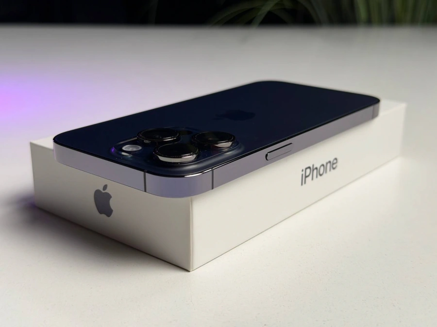 ВЖИВАНИЙ Б/У Apple iPhone 14 Pro 128GB Deep Purple (MQ0G3) - Стан: гарний | Акумулятор: 100% | Комплектація: повний | Гарантія: 3 міс.