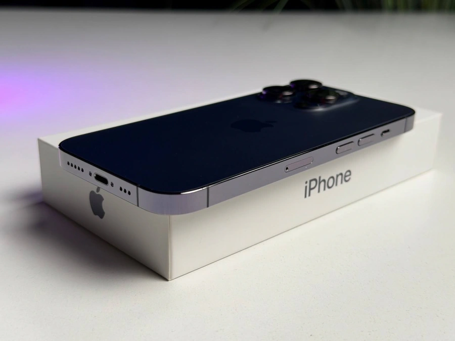 ВЖИВАНИЙ Б/У Apple iPhone 14 Pro 128GB Deep Purple (MQ0G3) - Стан: гарний | Акумулятор: 100% | Комплектація: повний | Гарантія: 3 міс.