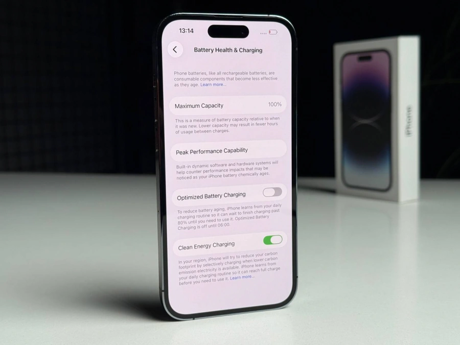 ВЖИВАНИЙ Б/У Apple iPhone 14 Pro 256GB Deep Purple (MQ1F3) - Стан: гарний | Акумулятор: 100% | Комплектація: повний | Гарантія: 3 міс.