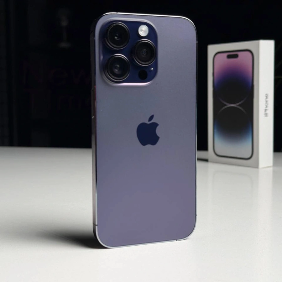 ВЖИВАНИЙ Б/У Apple iPhone 14 Pro 256GB Deep Purple (MQ1F3) - Стан: гарний | Акумулятор: 100% | Комплектація: повний | Гарантія: 3 міс.