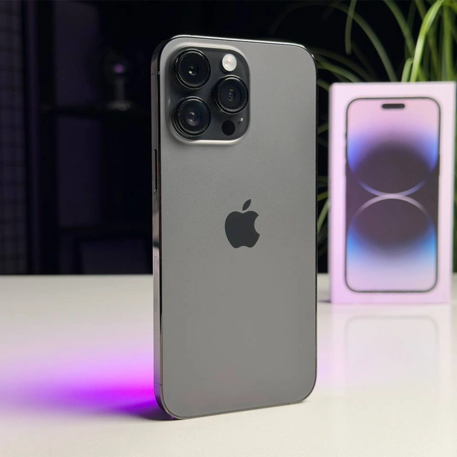 ВЖИВАНИЙ Б/У Apple iPhone 14 Pro Max 256GB Space Black eSim (MQ8T3) - Стан: гарний | Акумулятор: 100% | Комплектація: повний | Гарантія: 3 міс.