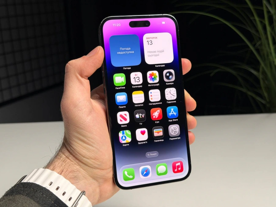ВЖИВАНИЙ Б/У Apple iPhone 14 Pro Max 1TB Deep Purple (MQC53) - Стан: гарний | Акумулятор: 100% | Комплектація: iPhone, кабель | Гарантія: 3 міс.