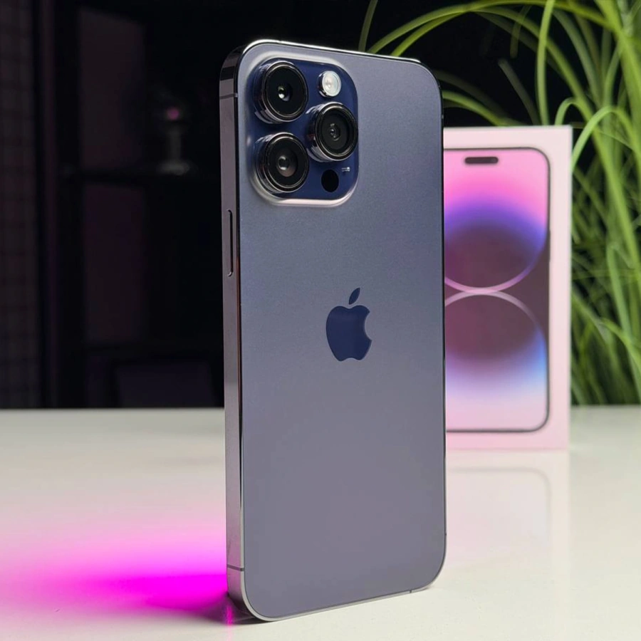 ВЖИВАНИЙ Б/У Apple iPhone 14 Pro Max 256GB Deep Purple (MQ9X3) - Стан: гарний | Акумулятор: 100% | Комплектація: повний | Гарантія: 3 міс.