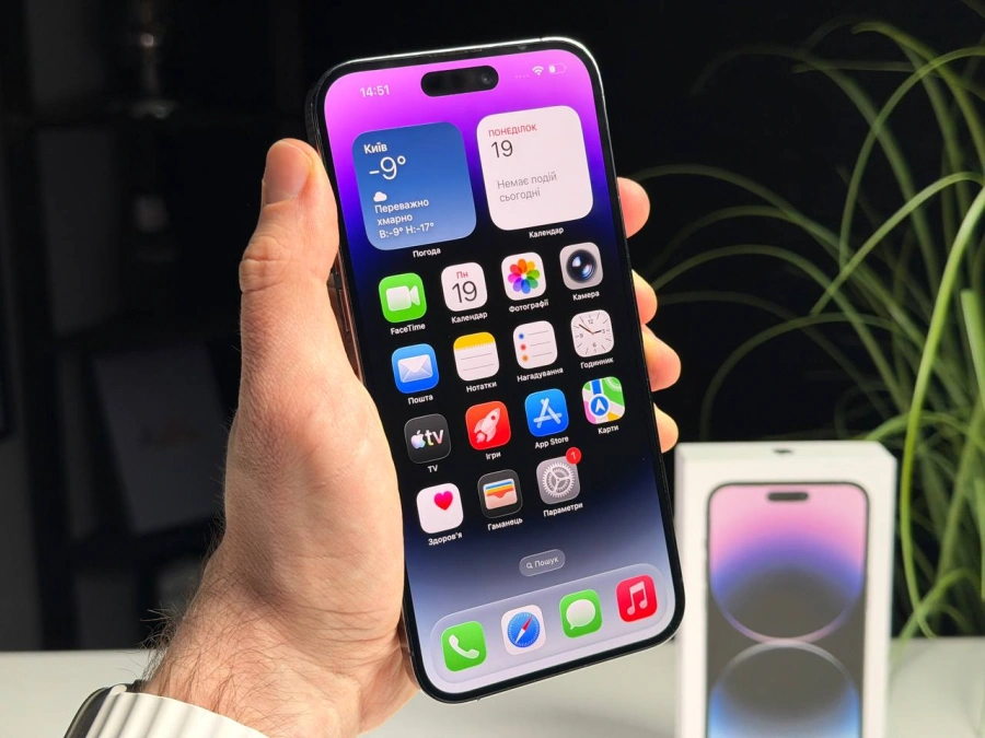 ВЖИВАНИЙ Б/У Apple iPhone 14 Pro Max 256GB Deep Purple (MQ9X3) - Стан: гарний | Акумулятор: 87% | Комплектація: повний | Гарантія: 3 міс.