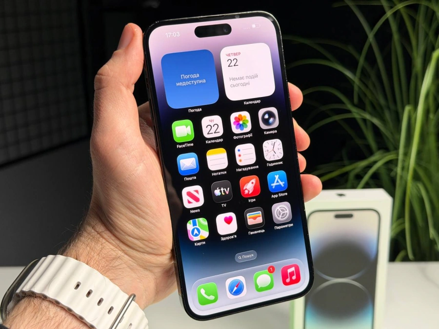 ВЖИВАНИЙ Б/У Apple iPhone 14 Pro Max 256GB Space Black (MQ9U3) - Стан: гарний | Акумулятор: 100% | Комплектація: повний | Гарантія: 3 міс.