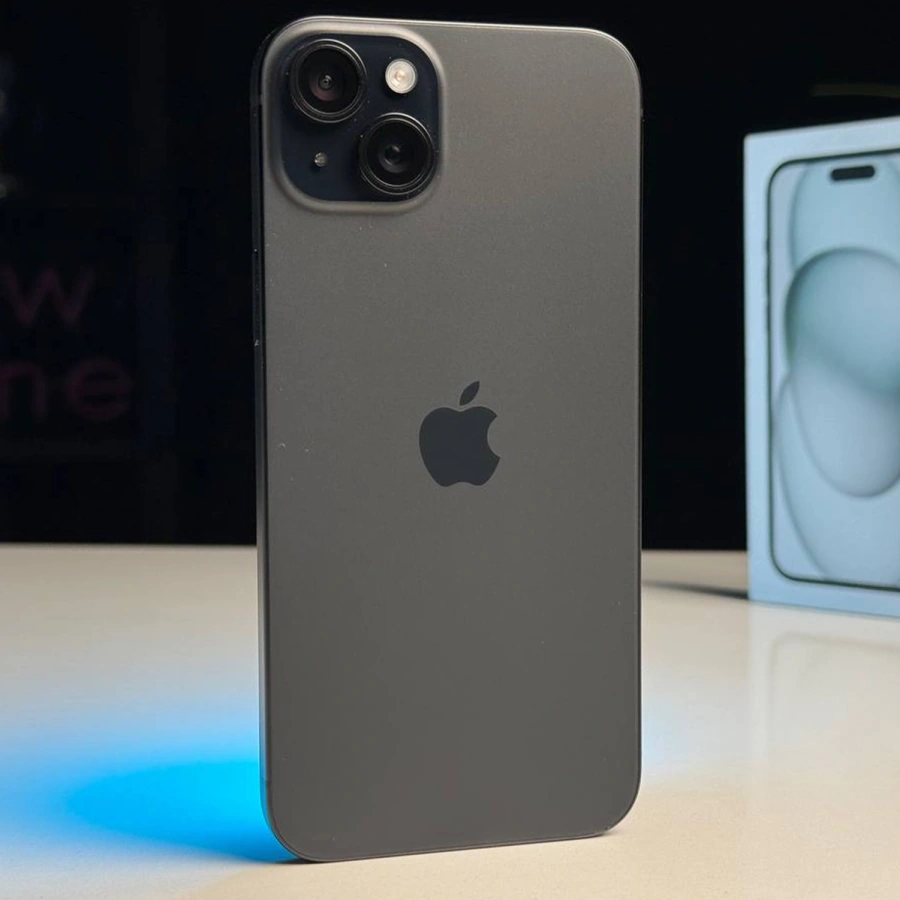 ВЖИВАНИЙ Б/У Apple iPhone 15 Plus 128GB Black (MU0Y3) - Стан: гарний | Акумулятор: 90% | Комплектація: повний | Гарантія: 3 міс.