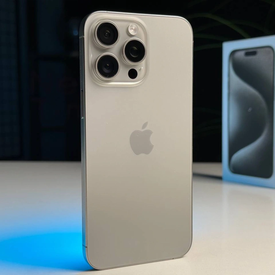 ВЖИВАНИЙ Б/У Apple iPhone 15 Pro Max 256GB Natural Titanium (MU793) - Стан: ідеальний | Акумулятор: 100% | Комплектація: повний | Гарантія: 3 міс.