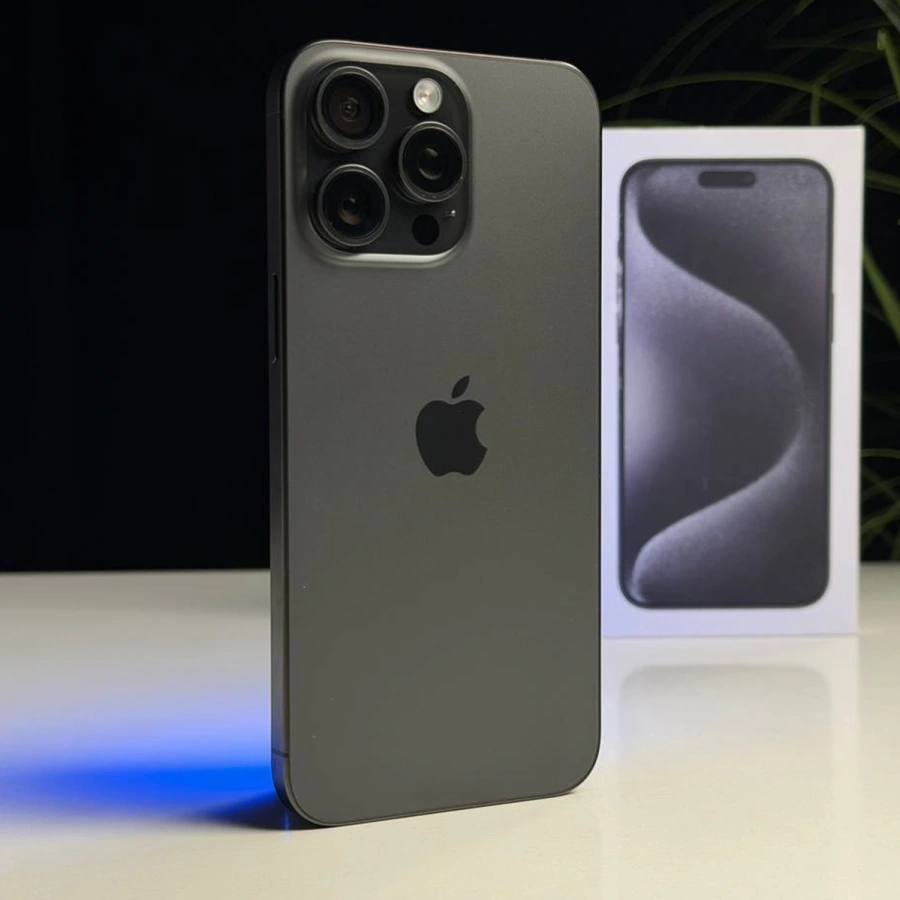 ВЖИВАНИЙ Б/У Apple iPhone 15 Pro Max 512GB Black Titanium (MU7C3) - Стан: гарний | Акумулятор: 100% | Комплектація: повний | Гарантія: 3 міс.