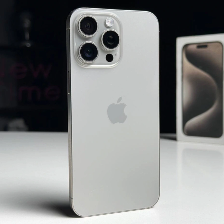 ВЖИВАНИЙ Б/У Apple iPhone 15 Pro Max 512GB Natural Titanium (MU7E3) - Стан: ідеальний | Акумулятор: 97% | Комплектація: повний | Гарантія: 3 міс.