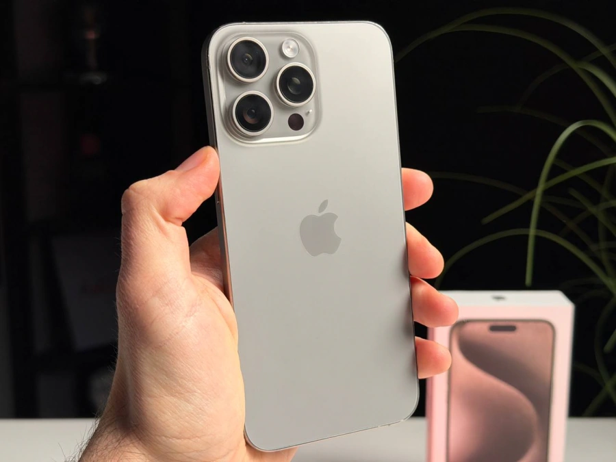 ВЖИВАНИЙ Б/У Apple iPhone 15 Pro Max 512GB Natural Titanium (MU7E3) - Стан: задовільний | Акумулятор: 91% | Комплектація: повний | Гарантія: 3 міс.