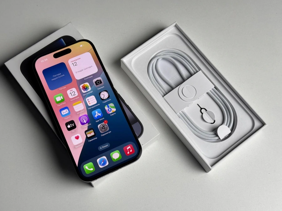 ВЖИВАНИЙ Б/У Apple iPhone 16 Pro 128GB Black Titanium (MYND3) - Стан: гарний | Акумулятор: 100% | Комплектація: повний | Гарантія: 3 міс.