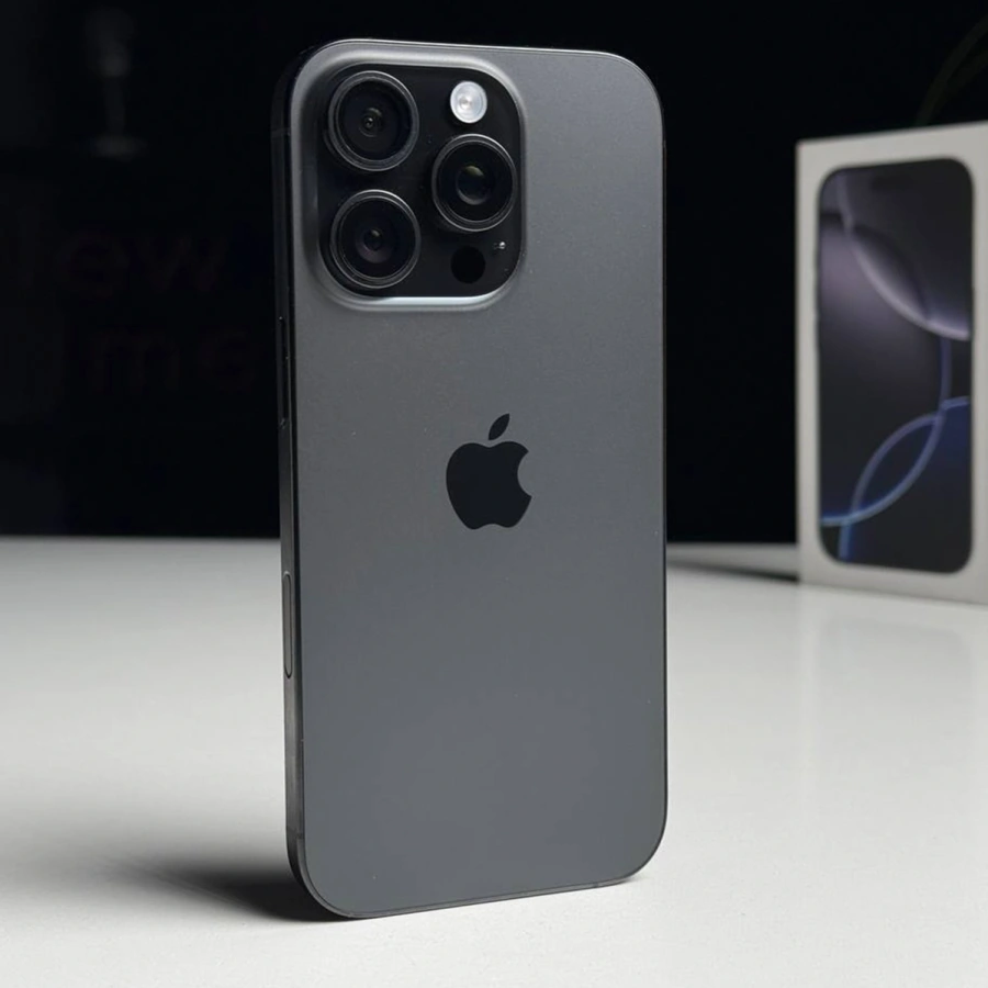 ВЖИВАНИЙ Б/У Apple iPhone 16 Pro 128GB Black Titanium (MYND3) - Стан: гарний | Акумулятор: 100% | Комплектація: повний | Гарантія: 3 міс.