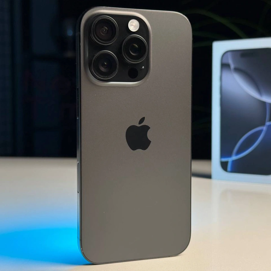ВЖИВАНИЙ Б/У Apple iPhone 16 Pro 128GB Black Titanium (MYND3) - Стан: гарний | Акумулятор: 91% | Комплектація: повний | Гарантія: 3 міс.