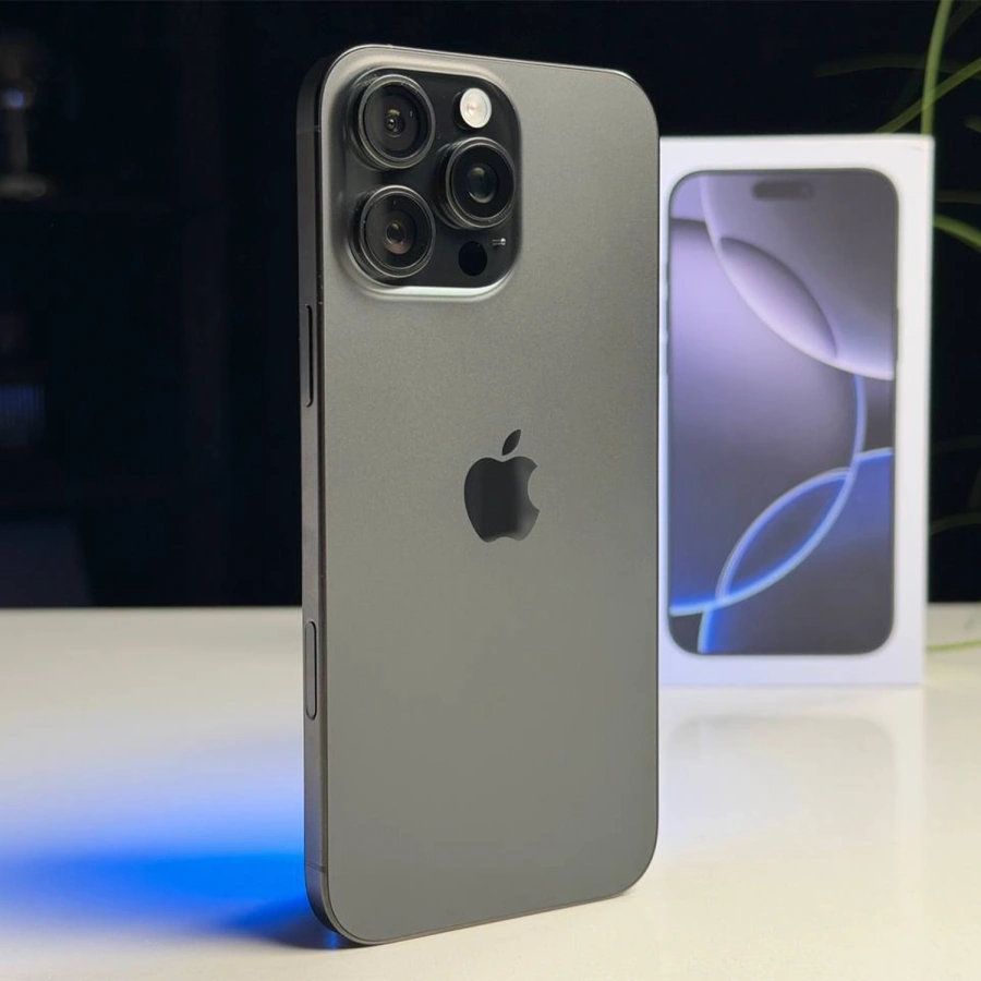 OPEN BOX Apple iPhone 16 Pro Max 512GB Black Titanium (MYX03) - Стан: ідеальний | Акумулятор: 100% | Комплектація: повний | Гарантія: 3 міс.