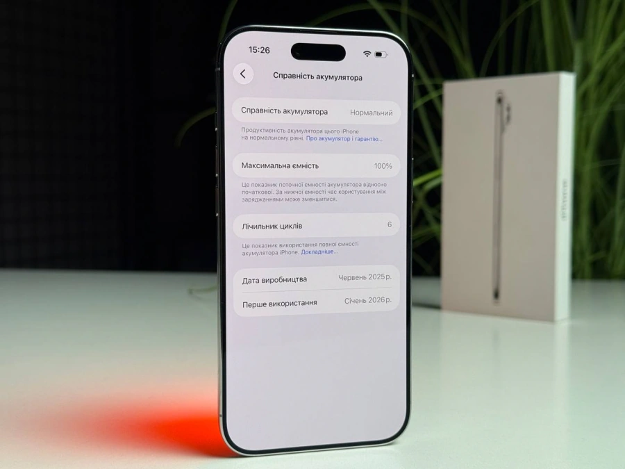 ВІТРИННИЙ Apple iPhone Air 256GB Cloud White (MG2M4, MG194, MG284) - Стан: ідеальний | Акумулятор: 100% | Комплектація: повний | Гарантія: 3 міс.