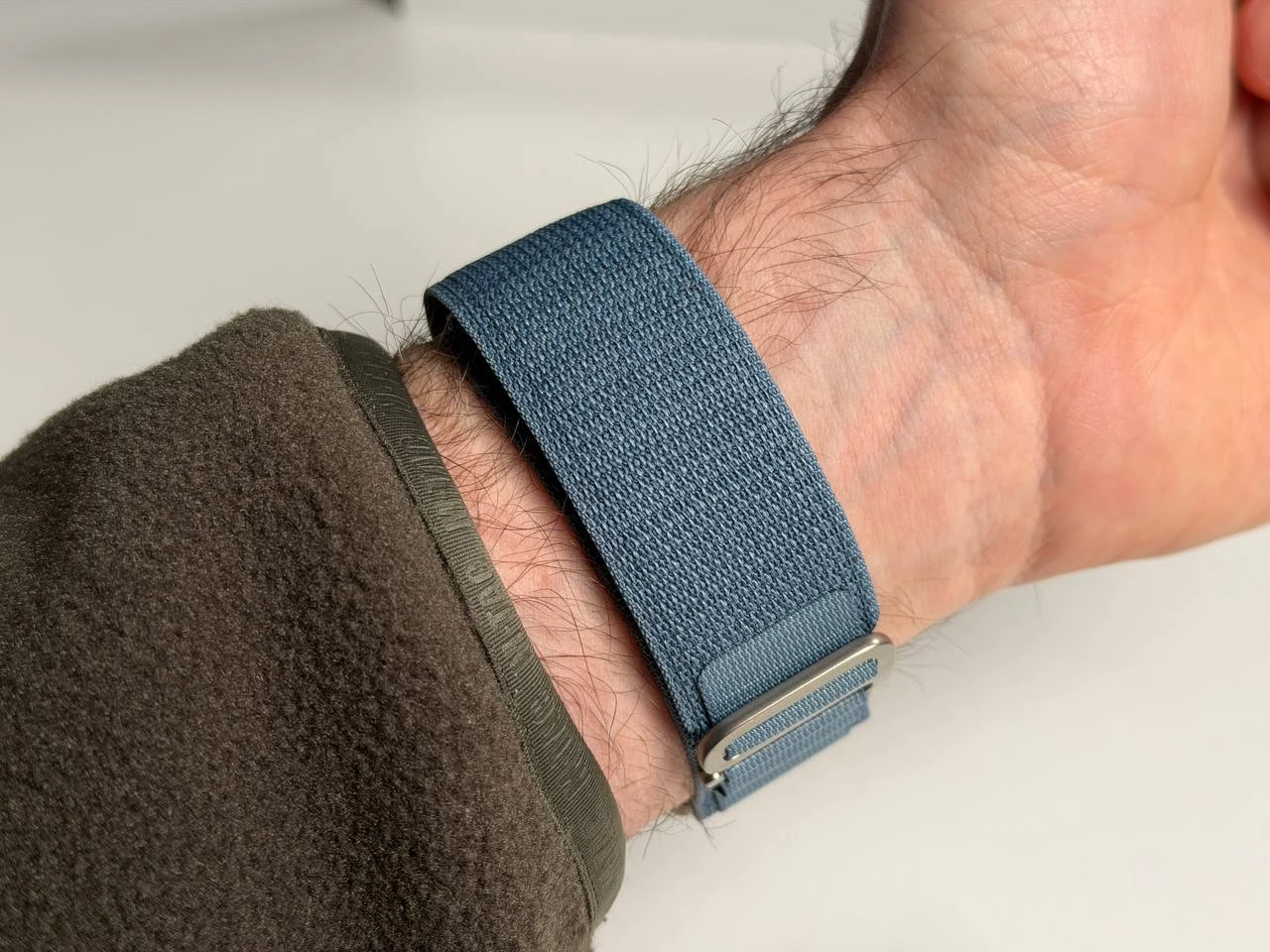 OPEN BOX Apple Watch Ultra 3 GPS + Cellular 49mm Natural Titanium Case with Light Blue Alpine Loop - Large (MEWP4) - Состояние: идеальный | Аккумулятор: 100% | Комплектация: полный | Гарантия: 6 мес.