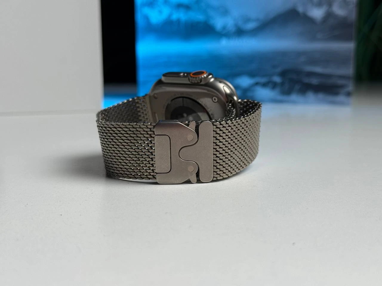 ВЖИВАНИЙ Б/У Apple Watch Ultra 3 GPS + Cellular 49mm Natural Titanium Case with Natural Titanium Milanese Loop - Medium (MEWY4) - Состояние: хороший | Аккумулятор: 100% | Комплектация: полный | Гарантия: 9 мес.