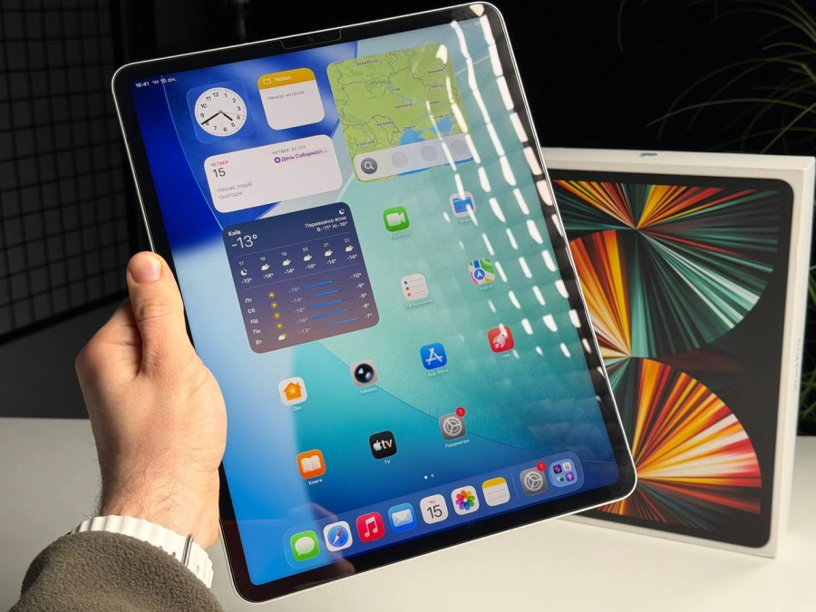 ВЖИВАНИЙ Б/У iPad Pro 12.9" 2021 Wi-Fi + Cellular 128GB Silver (MHNT3, MHR53) - Стан: гарний | Акумулятор: 95% | Комплектація: повний | Гарантія: 3 міс.