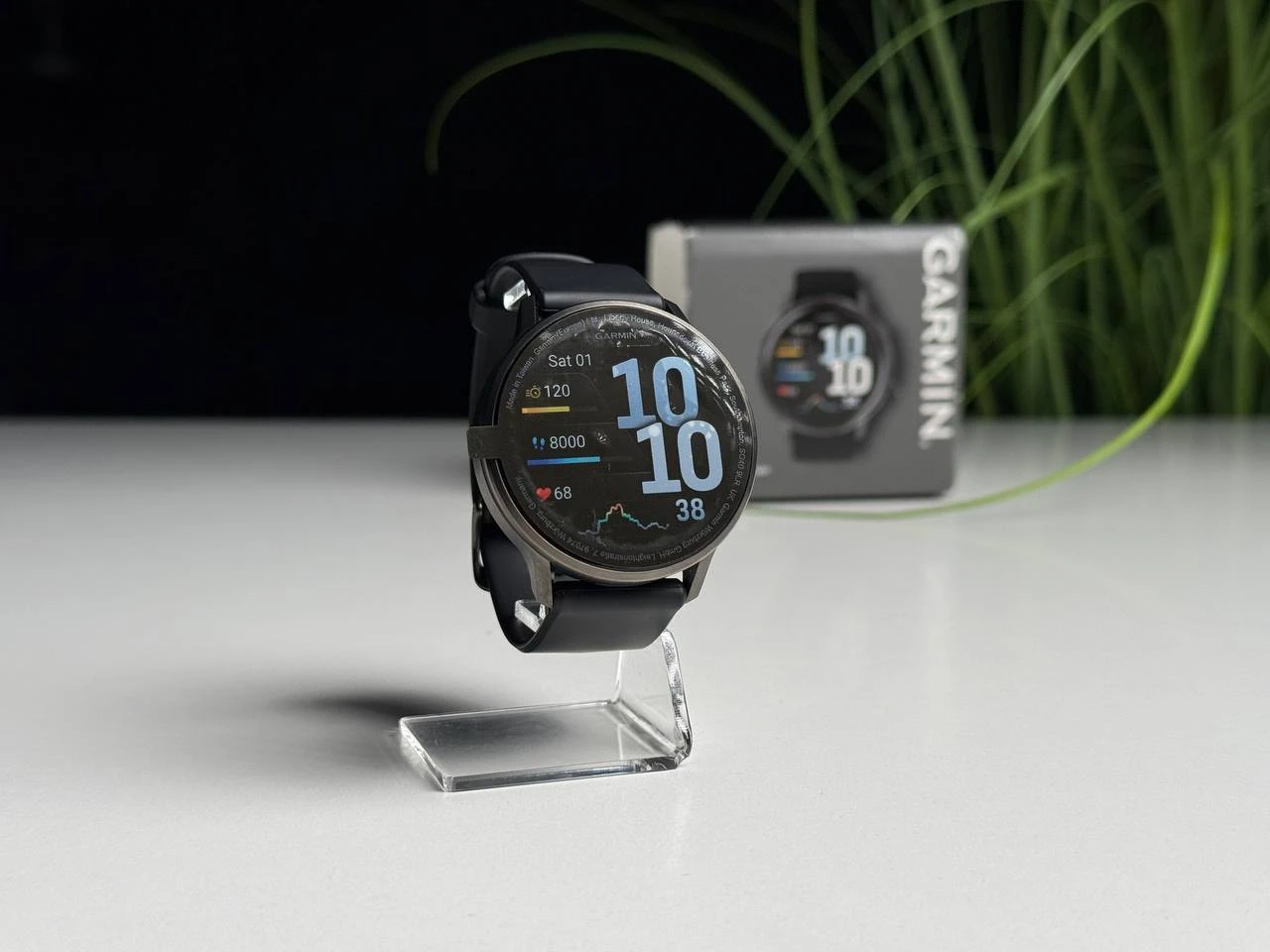 OPEN BOX Смарт-годинник Garmin Venu 4 45 mm Slate with Black Silicone Band (010-03014-00) - Стан: ідеальний | Акумулятор: 100% | Комплектація: повний | Гарантія: 3 міс.