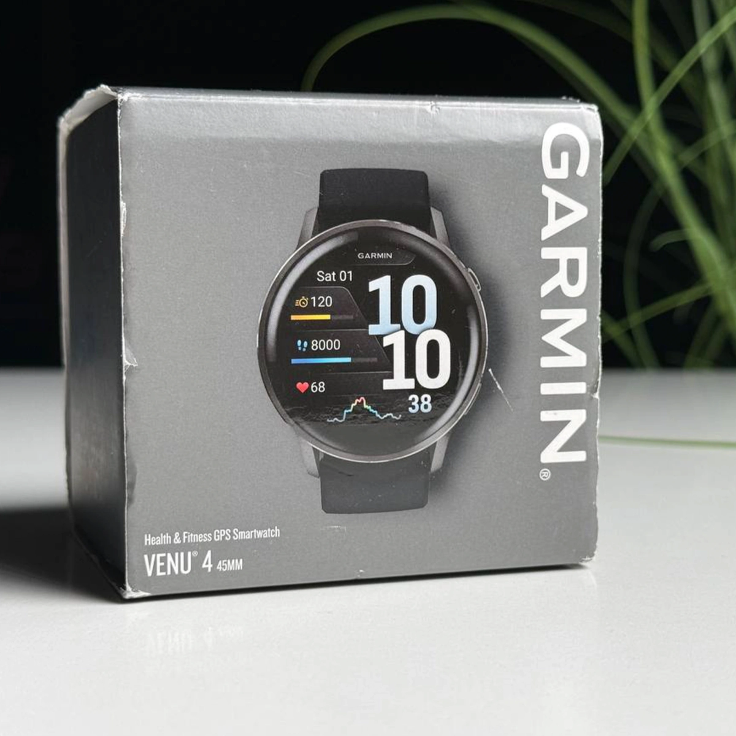 OPEN BOX Смарт-годинник Garmin Venu 4 45 mm Slate with Black Silicone Band (010-03014-00) - Стан: ідеальний | Акумулятор: 100% | Комплектація: повний | Гарантія: 3 міс.