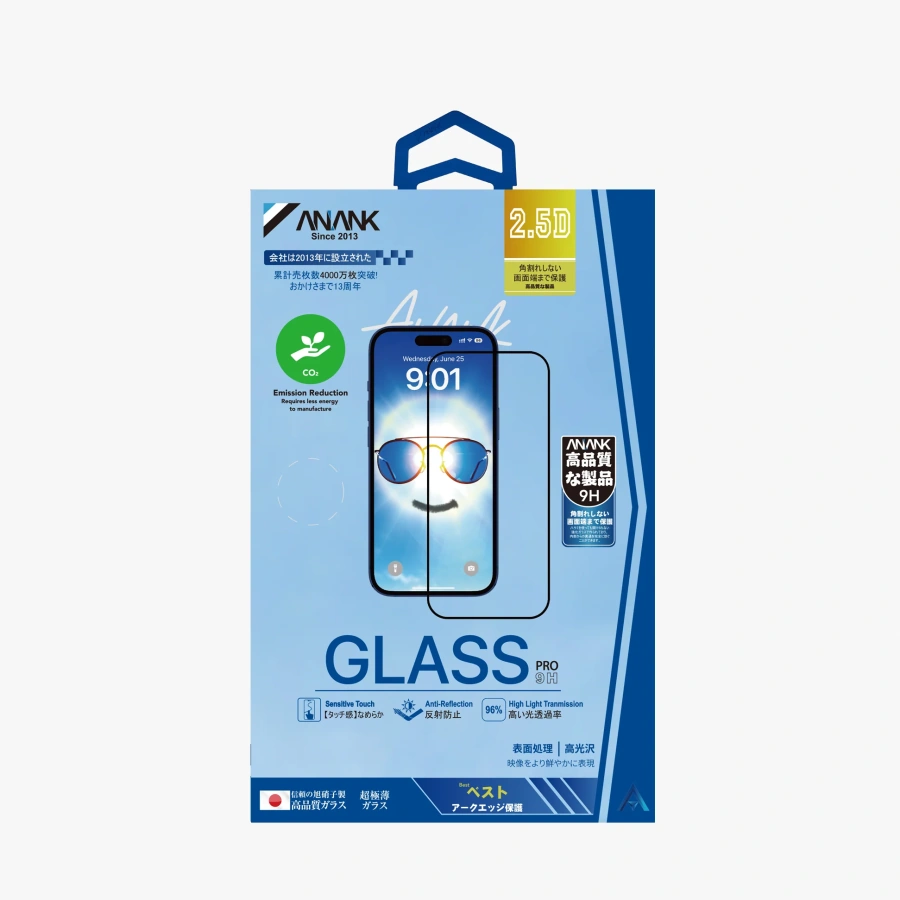 Защитное стекло Anank 2.5D Anti-Reflection Glass for iPhone 17 Pro - уменьшает блики (6975593907637)