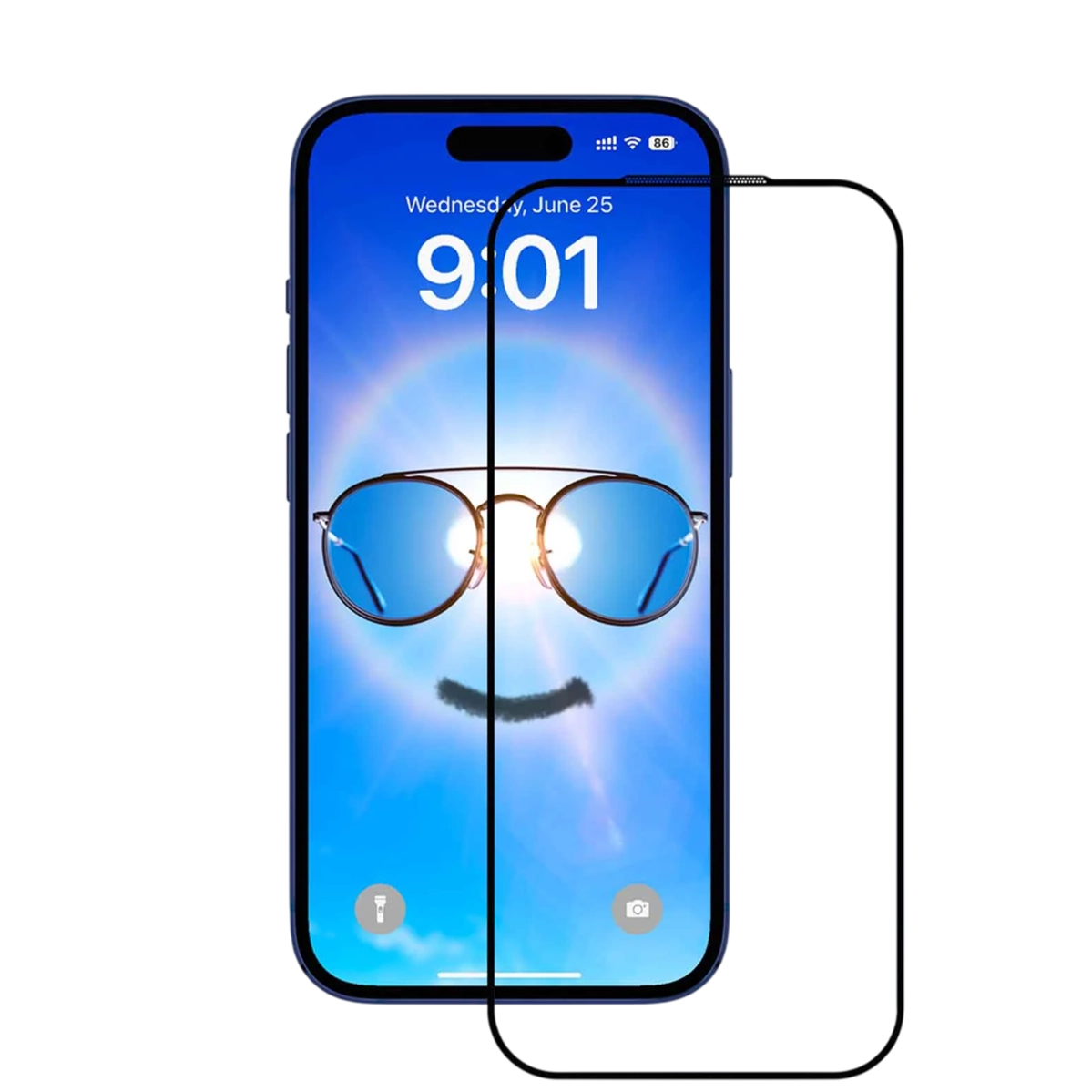 Защитное стекло Anank 2.5D Anti-Reflection Glass for iPhone 17 Pro - уменьшает блики (6975593907637)