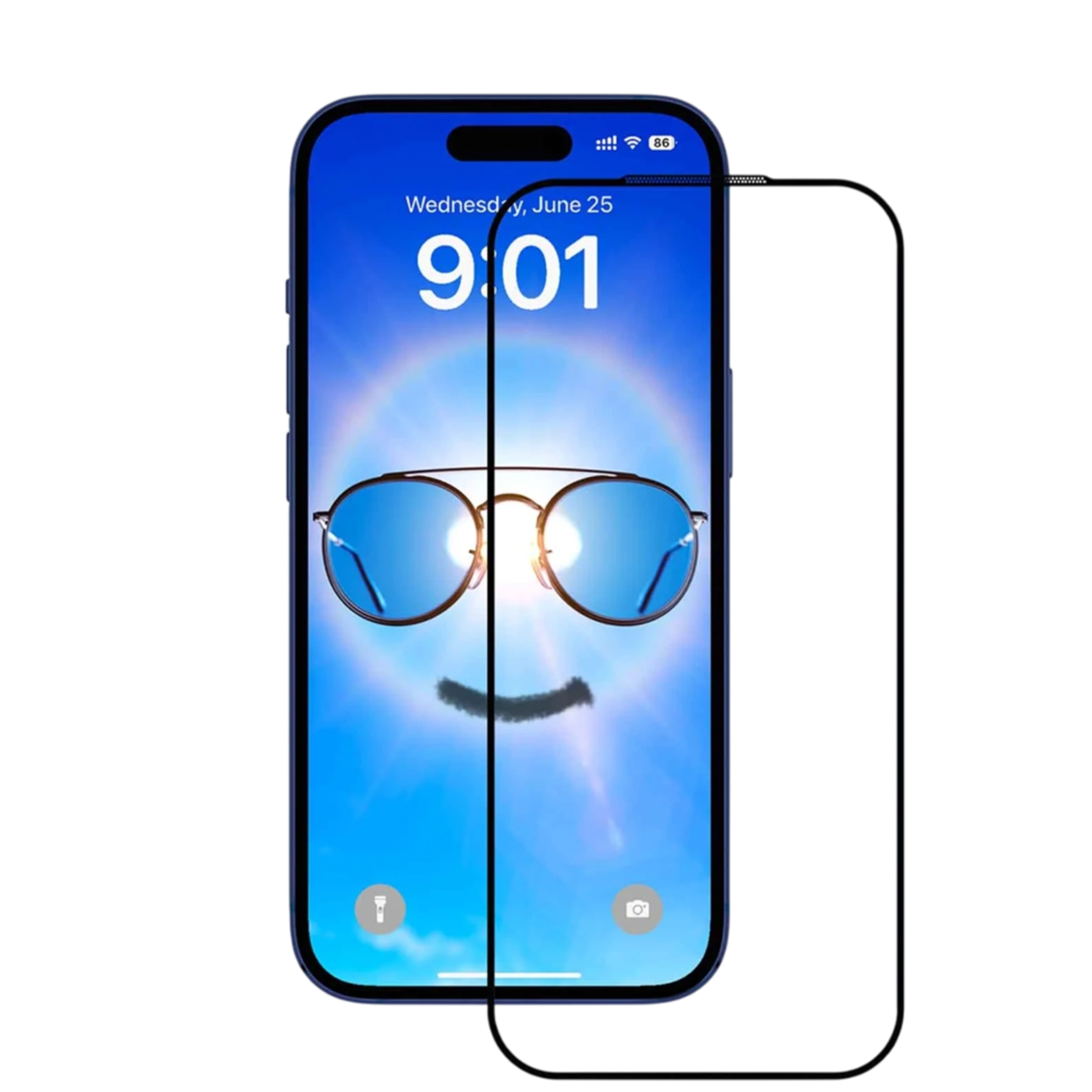 Защитное стекло Anank 2.5D Anti-Reflection Glass for iPhone 17 Pro Max - уменьшает блики (6975593907620)