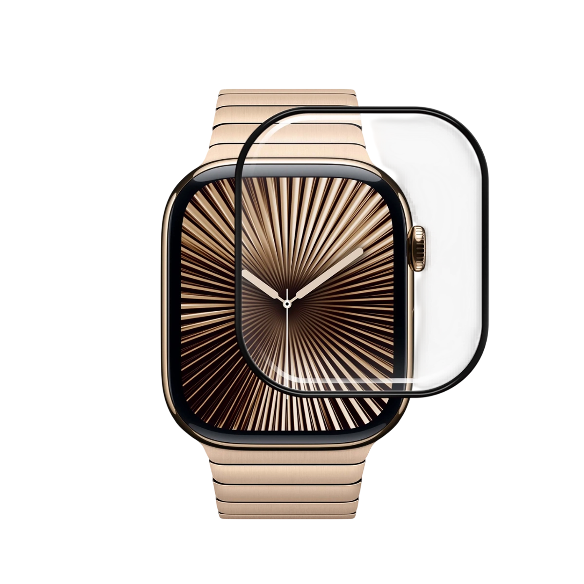 Защитное стекло Anank 3D Guard Clear Glass для Apple Watch 42mm - полное покрытие, прозрачное (6975593907804)