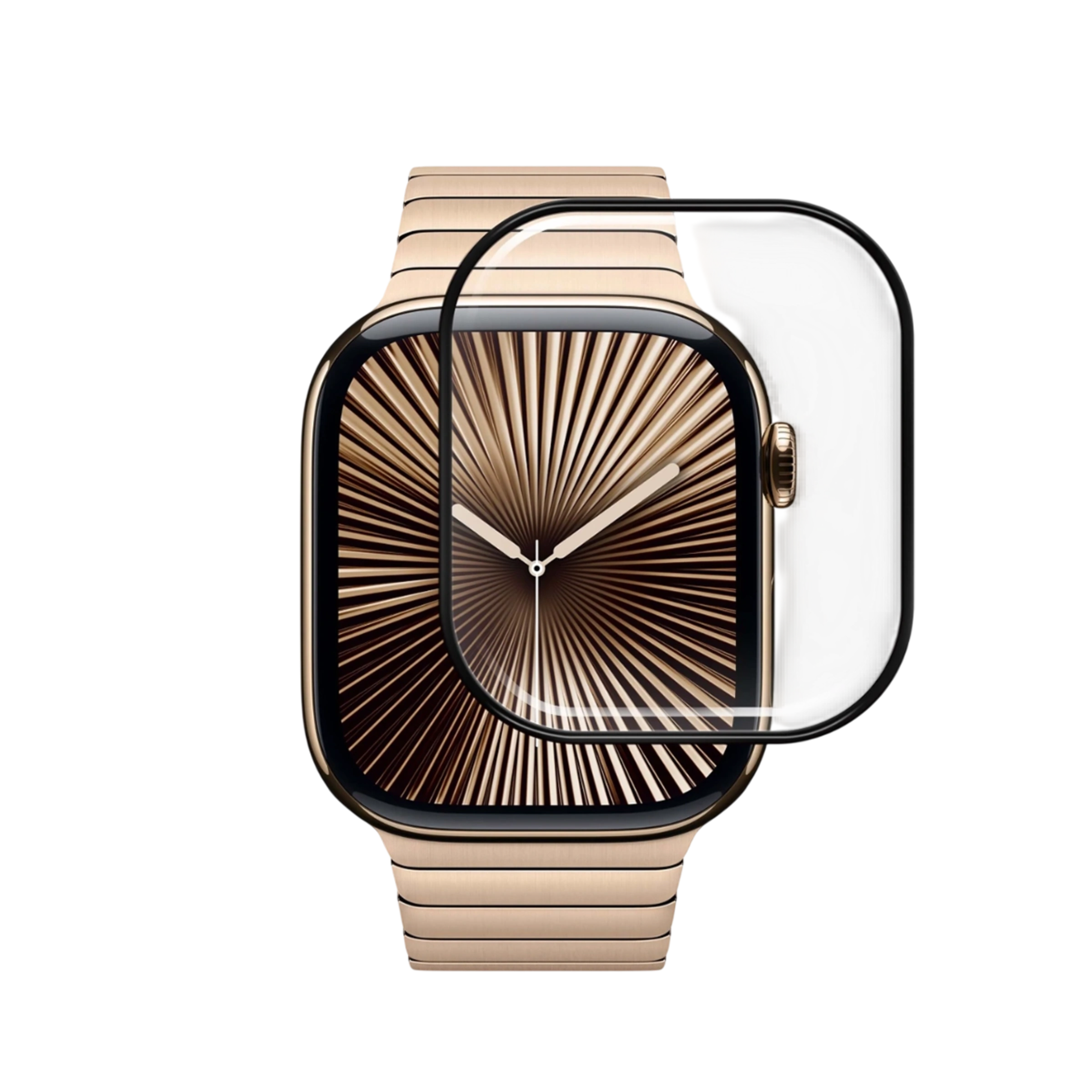 Защитное стекло Anank 3D Guard Clear Glass для Apple Watch 42mm - полное покрытие, прозрачное (6975593907804)