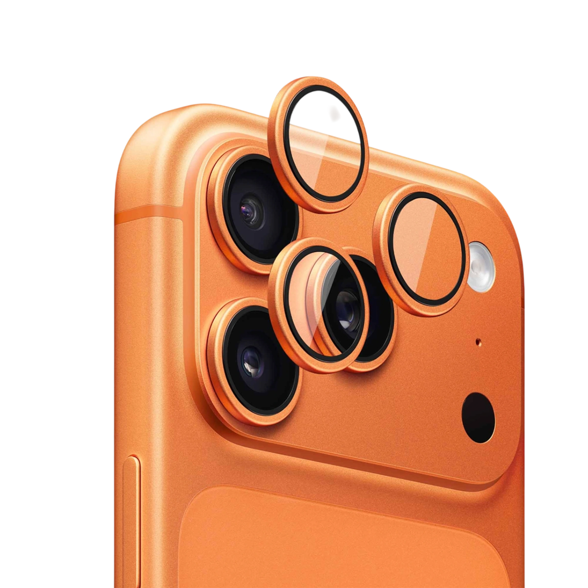 Защитное стекло для линз камеры Anank AR Lens Guard 10X Reinforced Glass for iPhone 17 Pro/17 Pro Max [усиленное, уменьшающее блики] - Cosmic Orange (6975593907569)