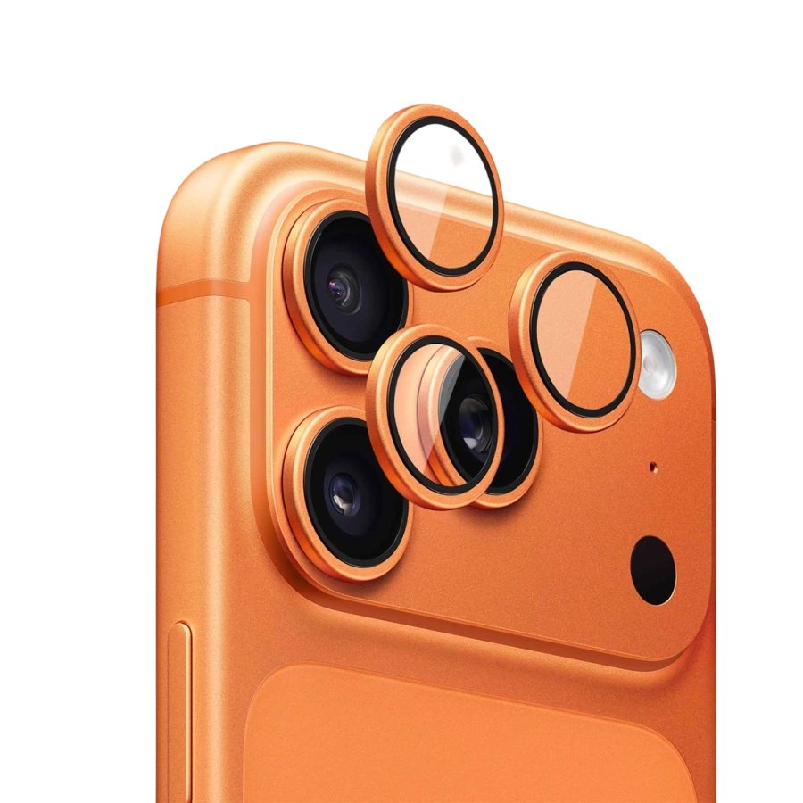Защитное стекло для линз камеры Anank AR Lens Guard 10X Reinforced Glass for iPhone 17 Pro/17 Pro Max [усиленное, уменьшающее блики] - Cosmic Orange (6975593907569)