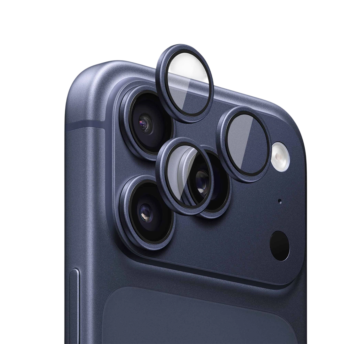 Защитное стекло для линз камеры Anank AR Lens Guard 10X Reinforced Glass for iPhone 17 Pro/17 Pro Max [усиленное, уменьшающее блики] - Deep Blue (6975593907552)