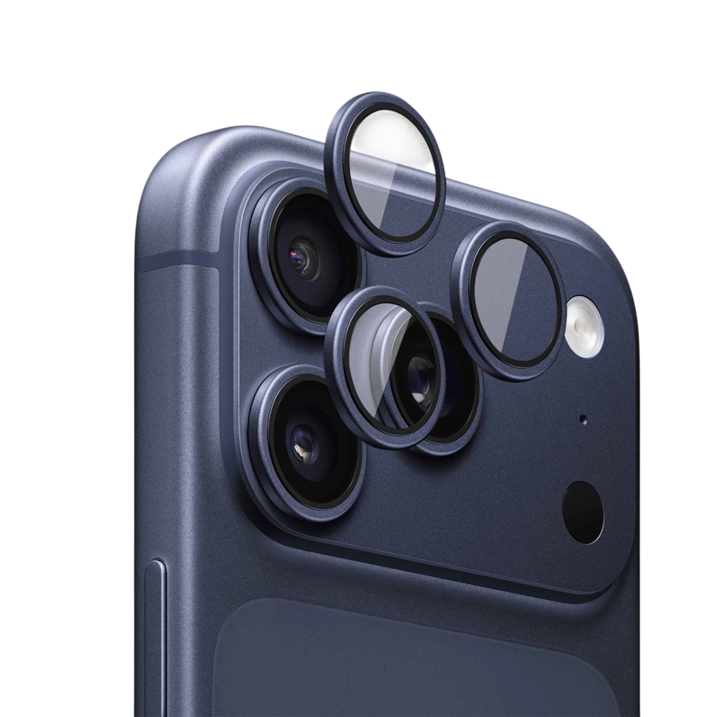 Защитное стекло для линз камеры Anank AR Lens Guard 10X Reinforced Glass for iPhone 17 Pro/17 Pro Max [усиленное, уменьшающее блики] - Deep Blue (6975593907552)