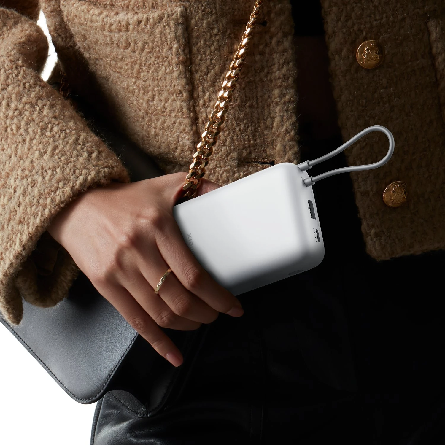 Зовнішній акумулятор [павербанк] Xiaomi Power Bank Integrated Cable 20000mAh 22.5W - Light Grey (BHR9738GL)