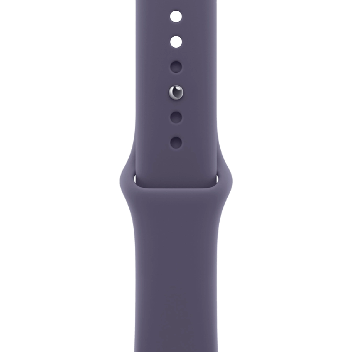 Apple Watch Series 11 GPS 42mm Jet Black Aluminum Case with Purple Fog Sport Band - S/M (MEW04+MFGG4)