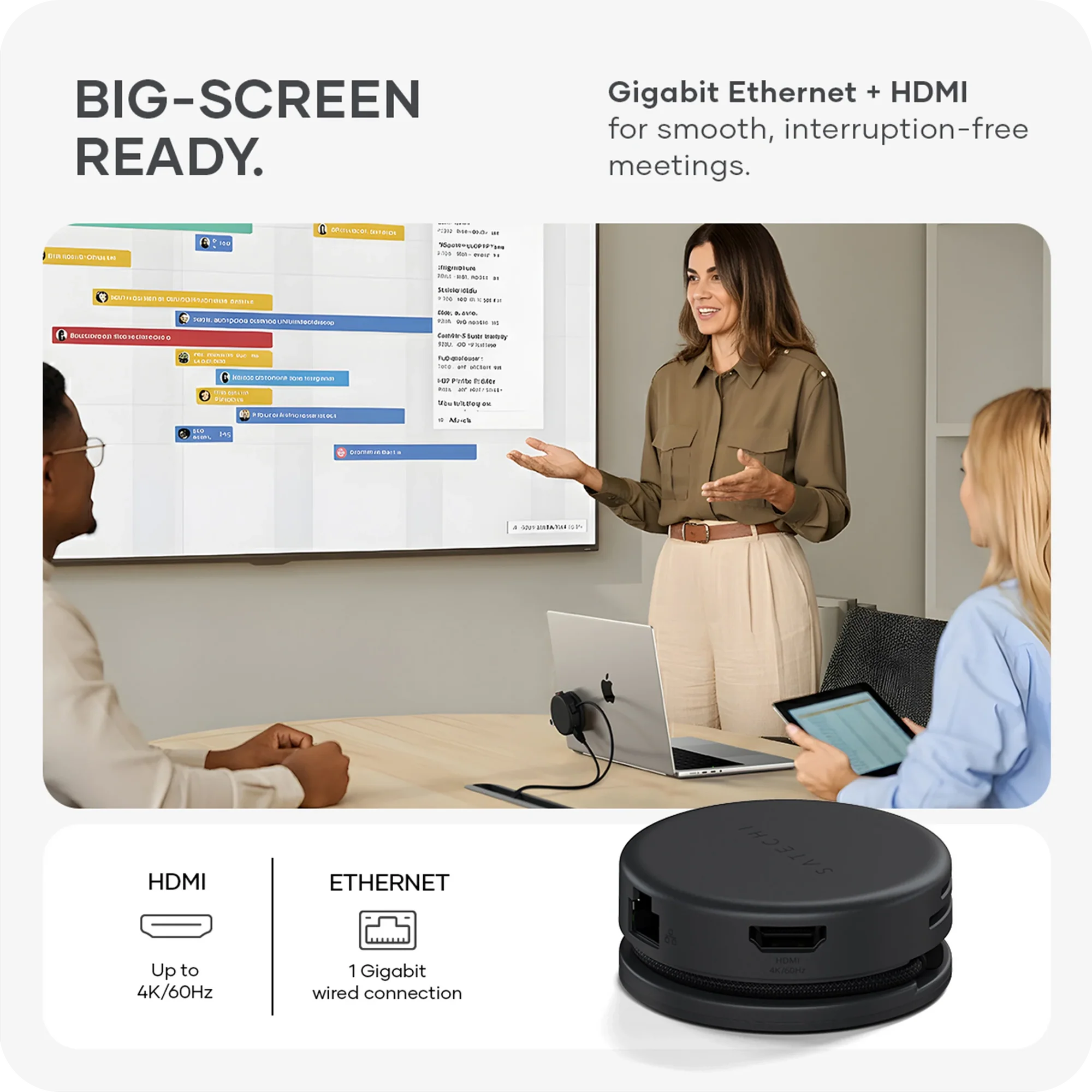 Багатопортовий адаптер Satechi OntheGo 7-in-1 USB-C Multiport Adapter - Space Black (ST-POTG7C)