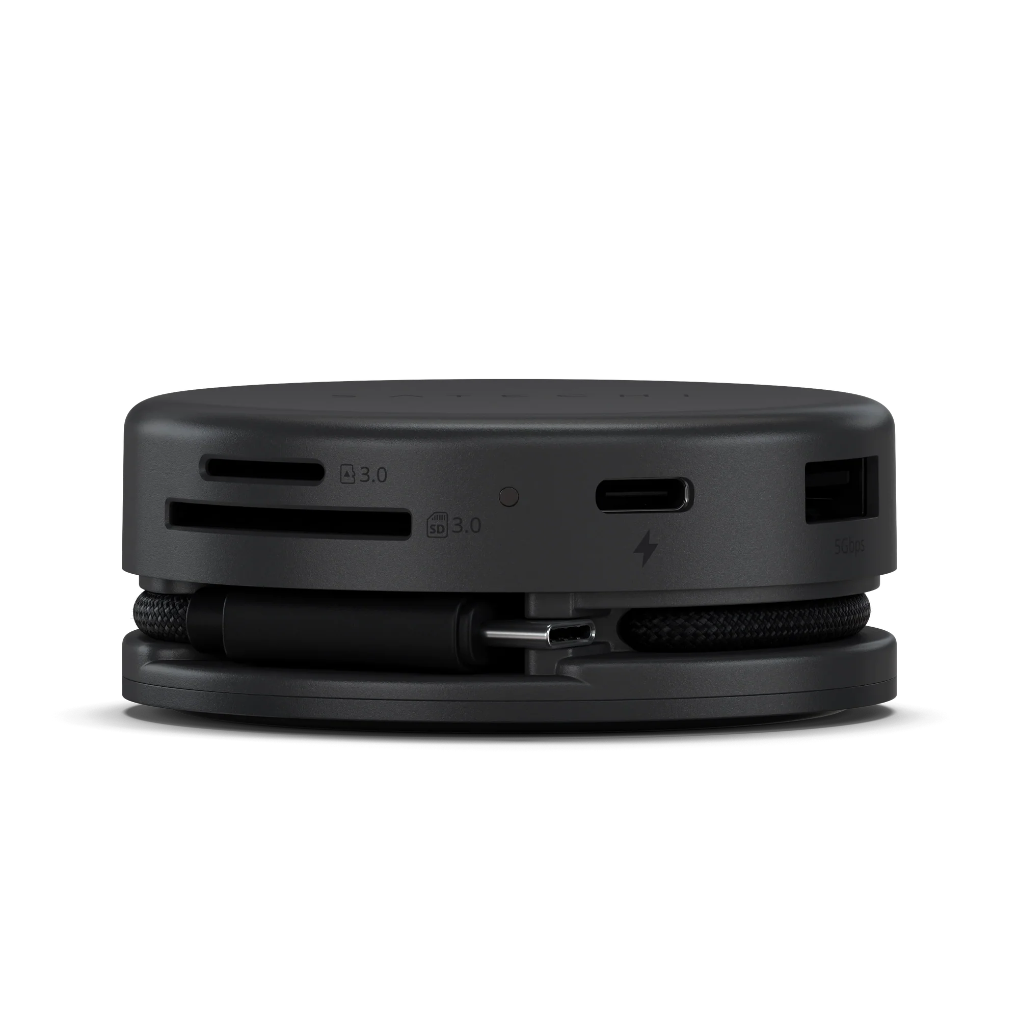 Багатопортовий адаптер Satechi OntheGo 7-in-1 USB-C Multiport Adapter - Space Black (ST-POTG7C)