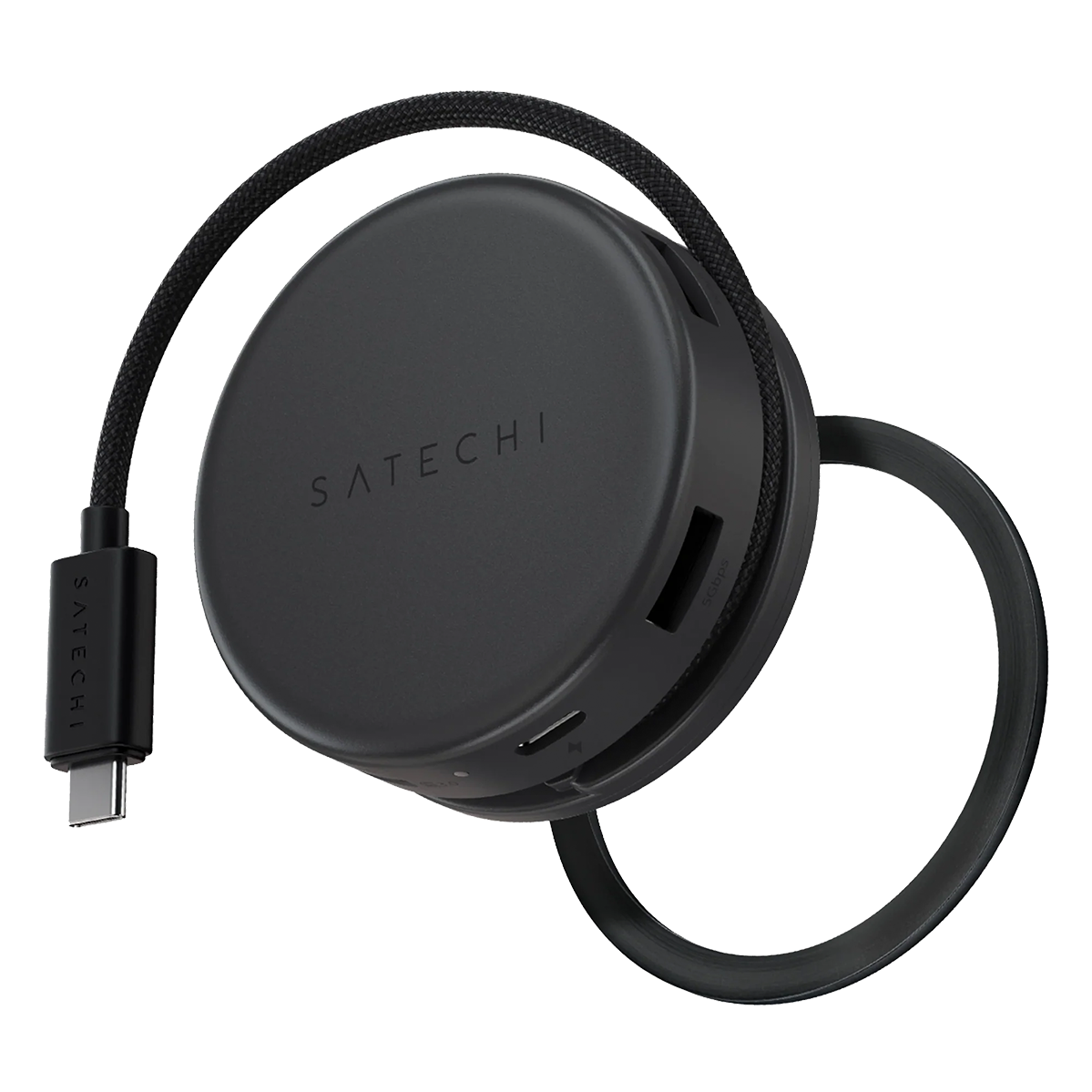 Багатопортовий адаптер Satechi OntheGo 7-in-1 USB-C Multiport Adapter - Space Black (ST-POTG7C)