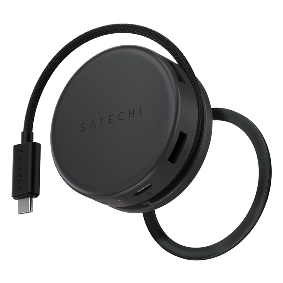 Багатопортовий адаптер Satechi OntheGo 7-in-1 USB-C Multiport Adapter - Space Black (ST-POTG7C)