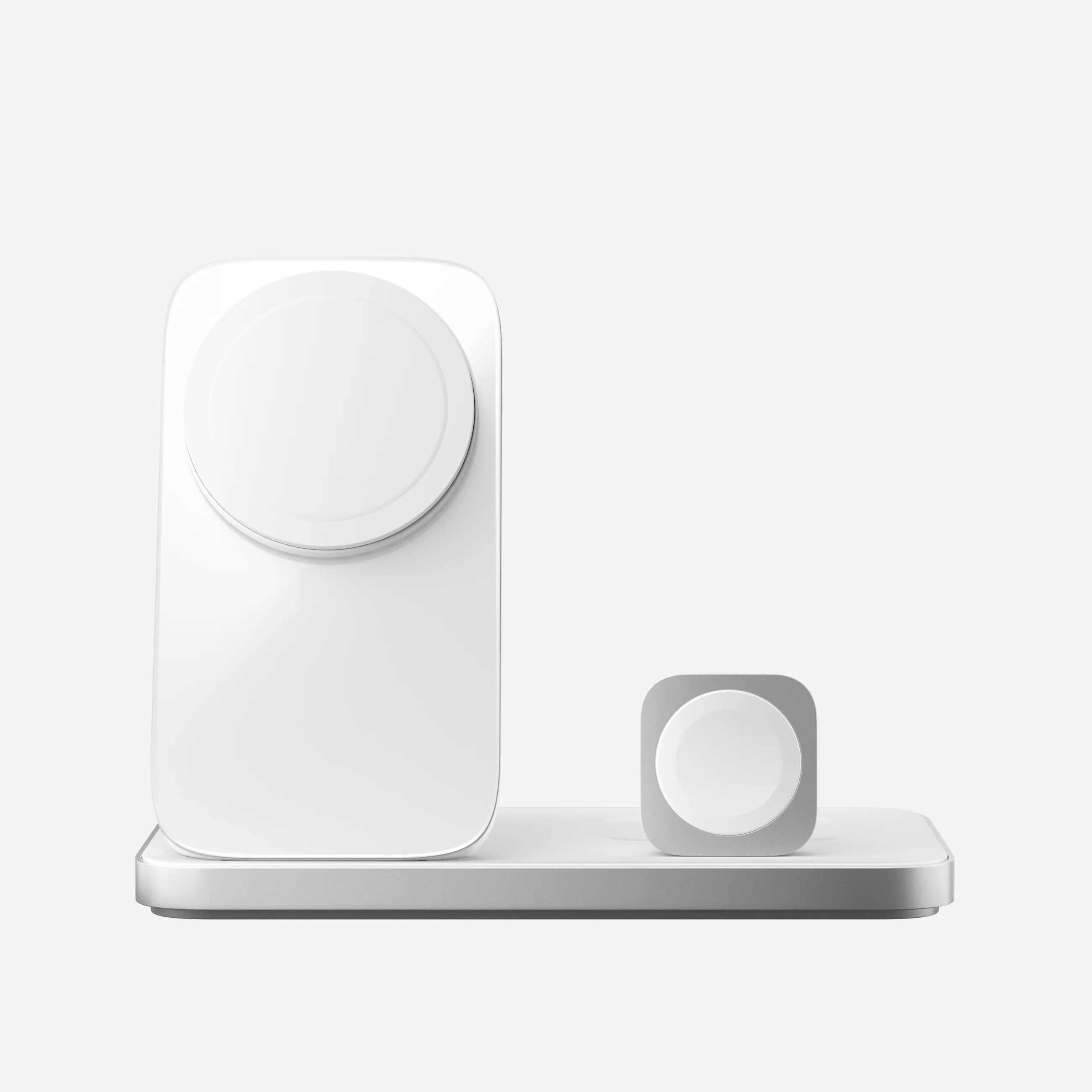 Бездротовий зарядний пристрій Nomad Stand One Max Qi2 25W 3-in-1 Charger - Silver (NM014506858)