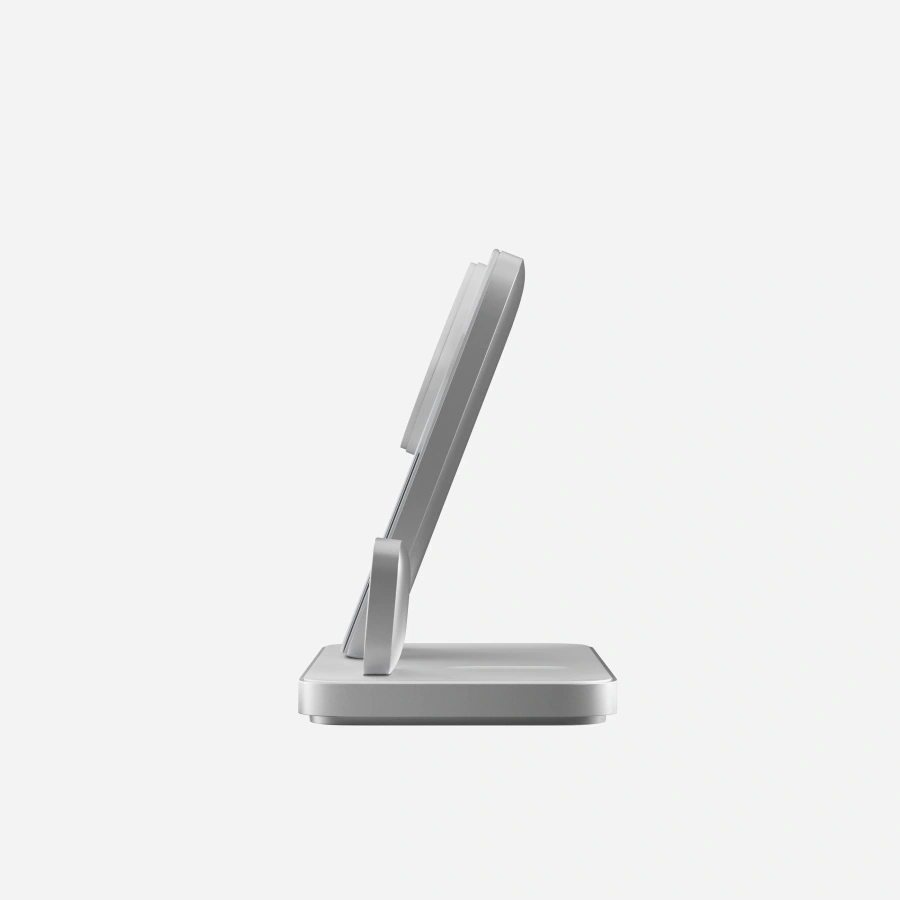 Беспроводное зарядное устройство Nomad Stand One Max Qi2 25W 3-in-1 Charger - Silver (NM014506858)